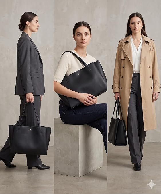 Vegan Leather Tote Bag - Image 4